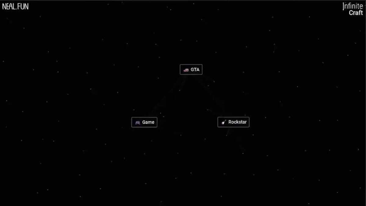 How to make GTA in Infinite Craft?