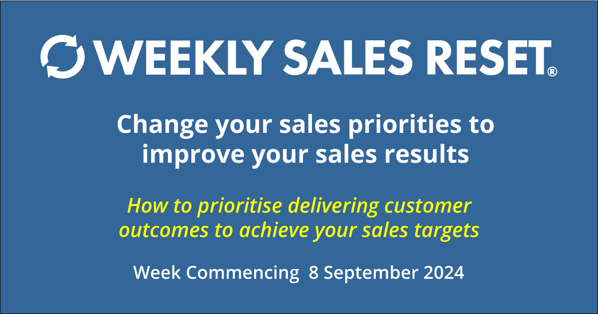 Change your sales priorities to improve your sales results