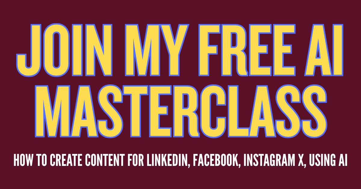 Join My FREE AI Masterclass