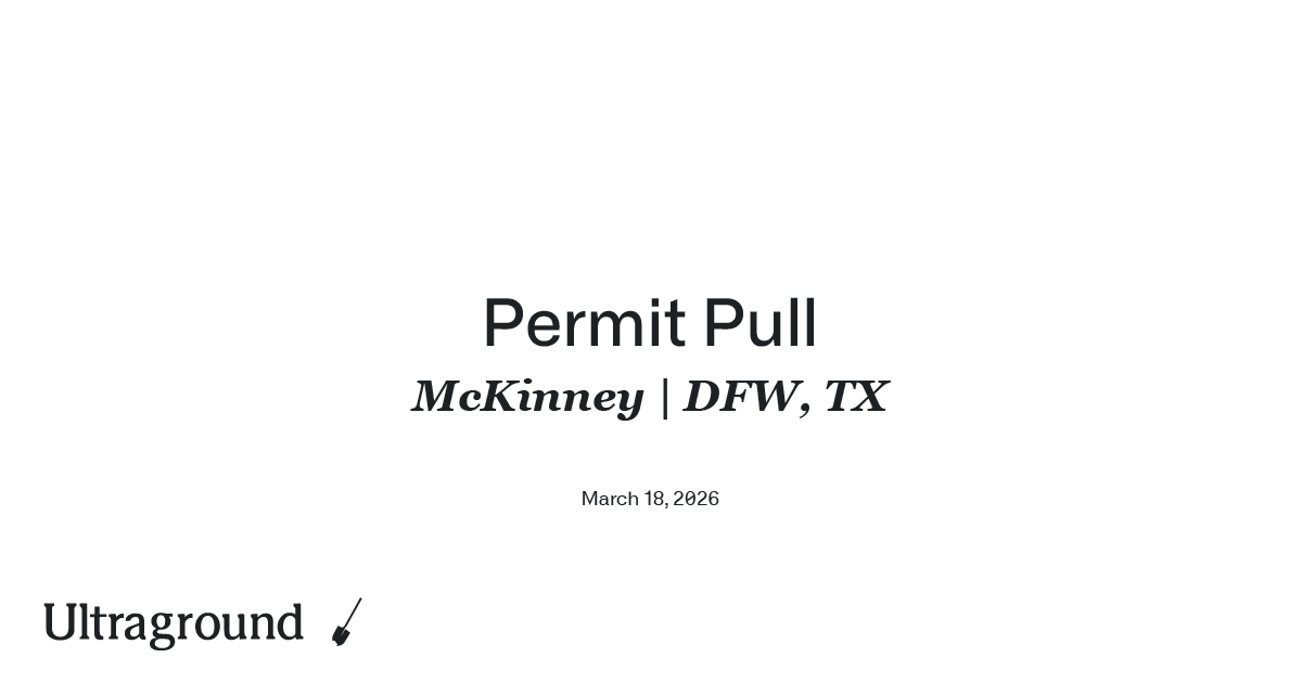 McKinney Permit Pull