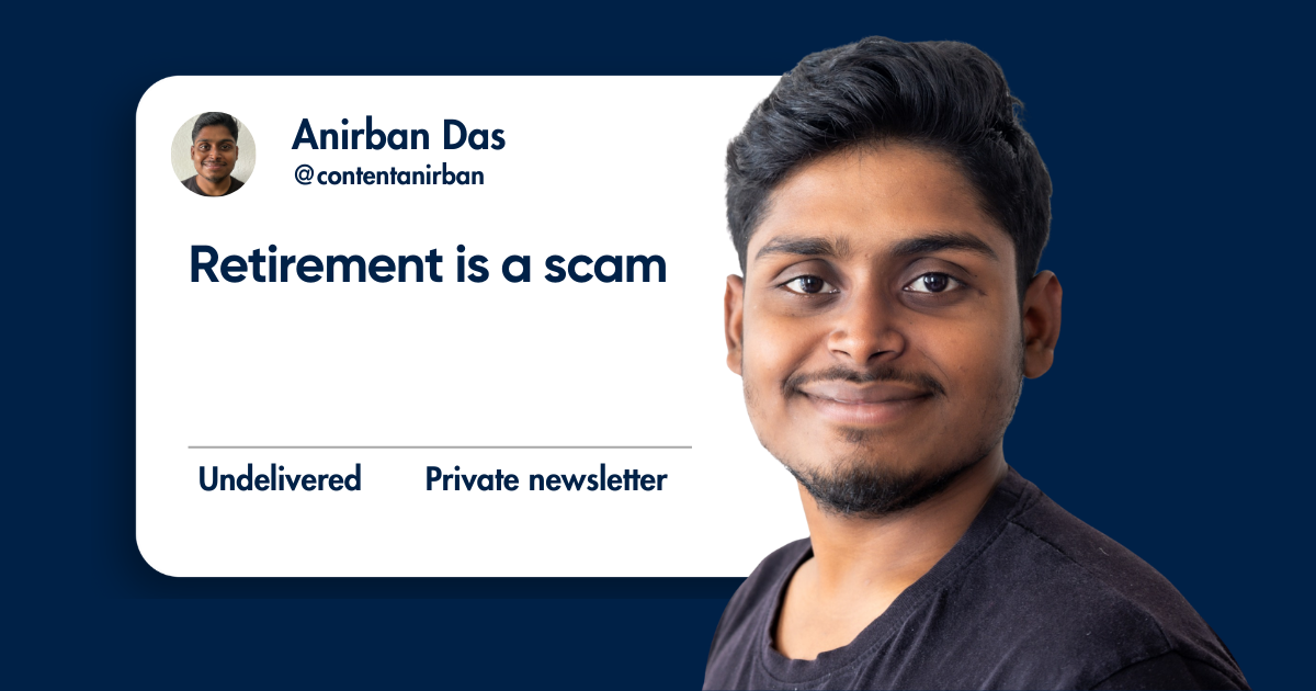 Retirement is a scam 