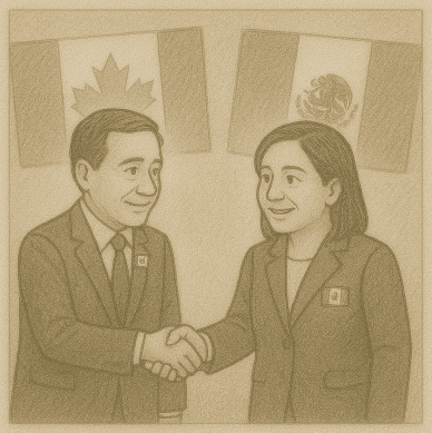 Carney cozies up to Mexico, capital returns to Canada