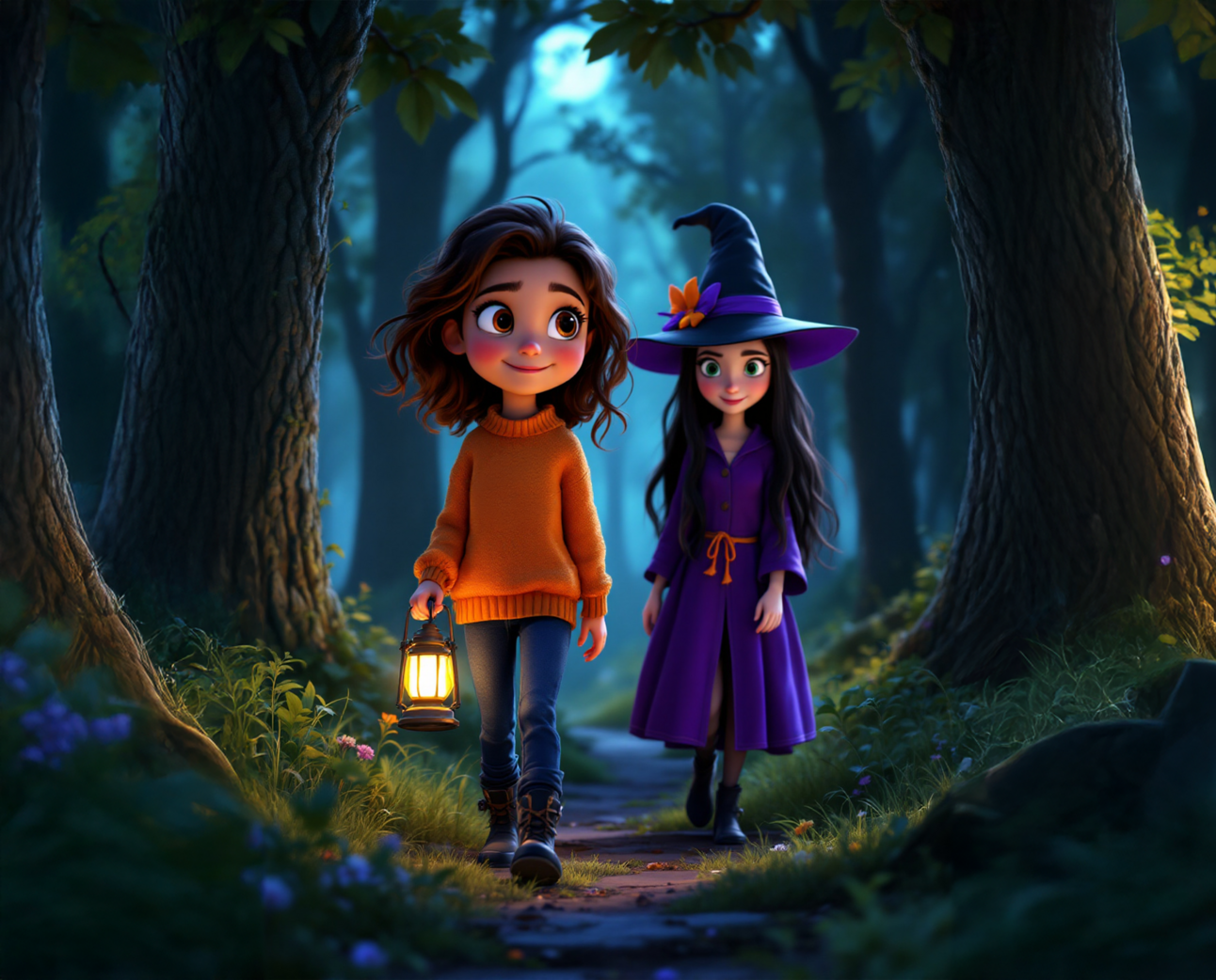 Today’s Story: 🪄 Sophia Helps Sabrina The Witch 🧙‍♀️