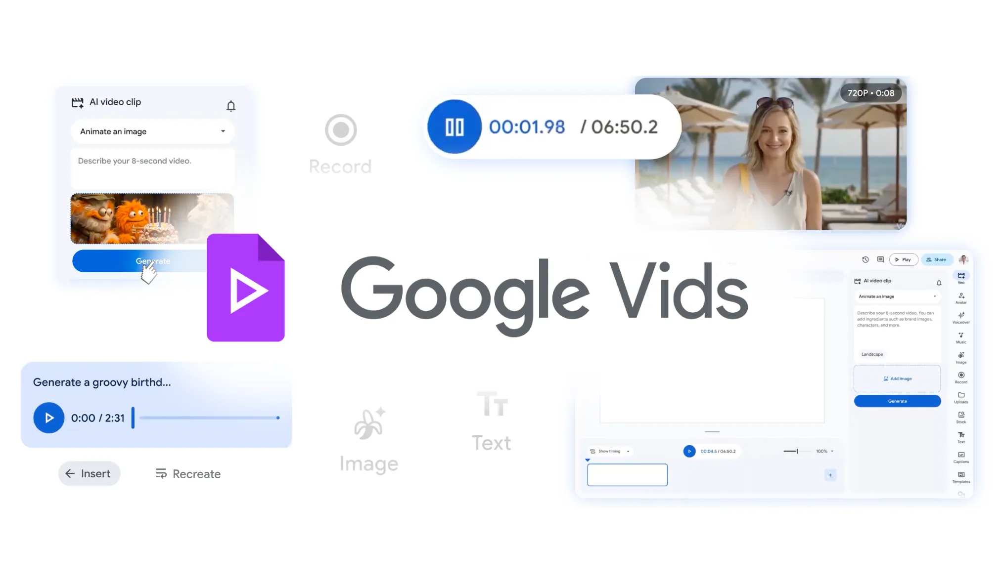 Google Vids adds free video generation with "Veo 3.1"