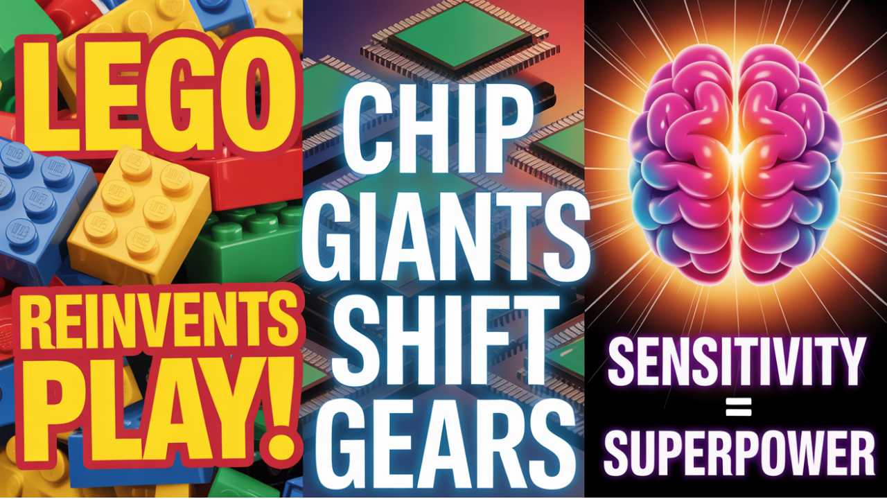 LEGO Just Reinvented Play, Chip Giants Are Shifting Gears, and Sensitivity Is the New Superpower