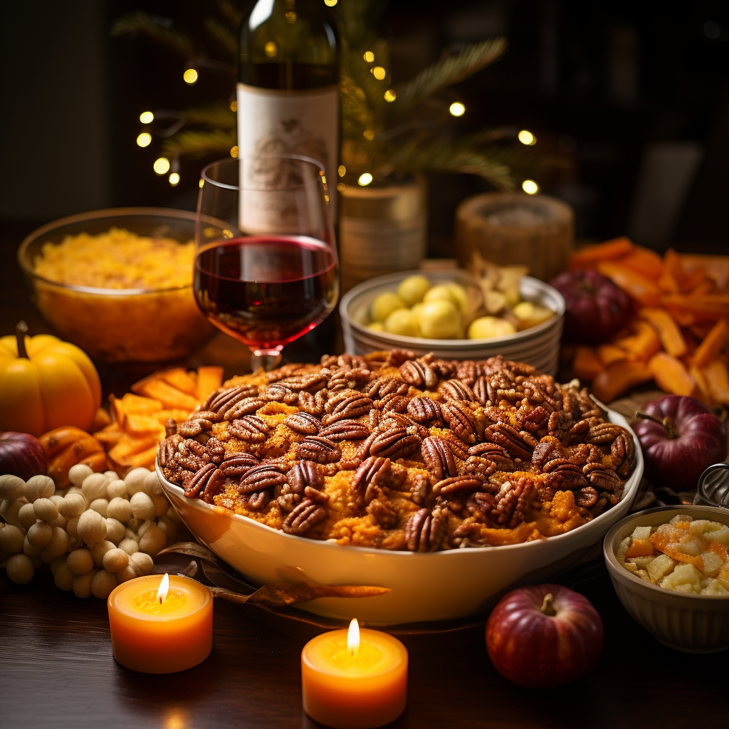 Sweet Potato Casserole with Pecans: