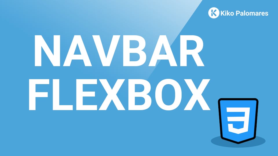 Cómo crear una navbar usando HTML y Flexbox CSS [código para copiar]