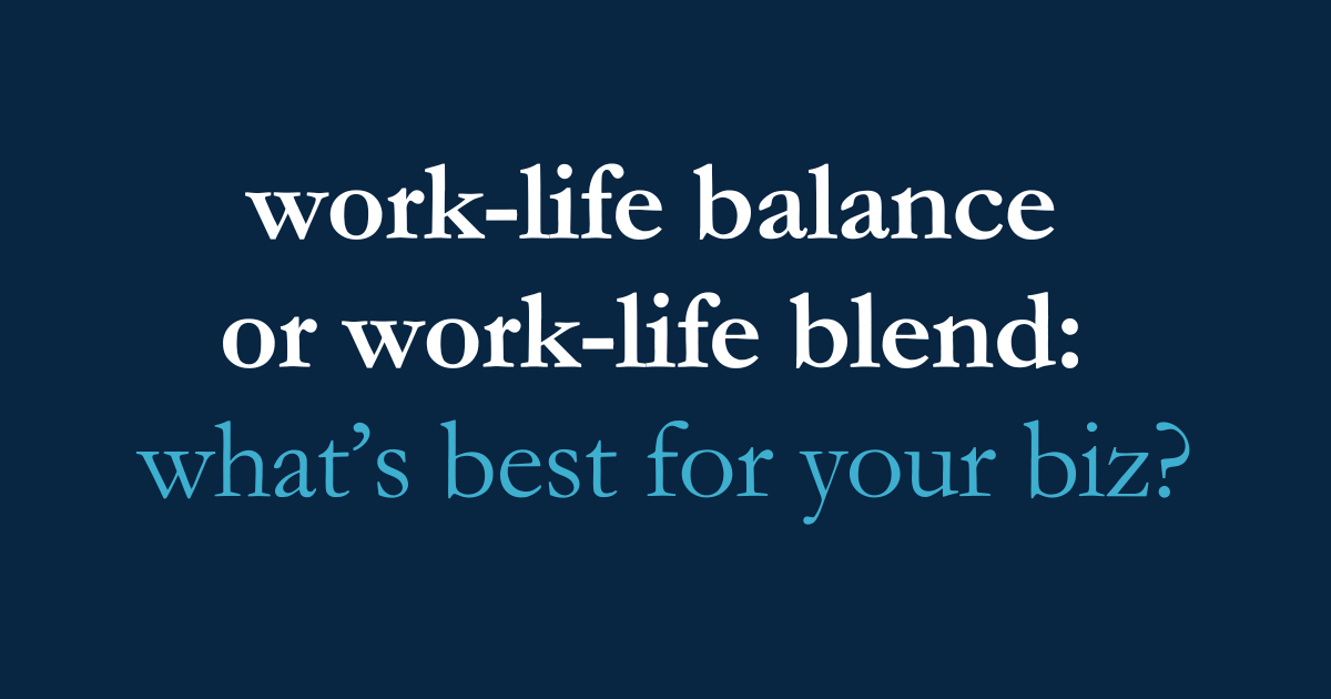 ⚽️ team work-life balance or blend?