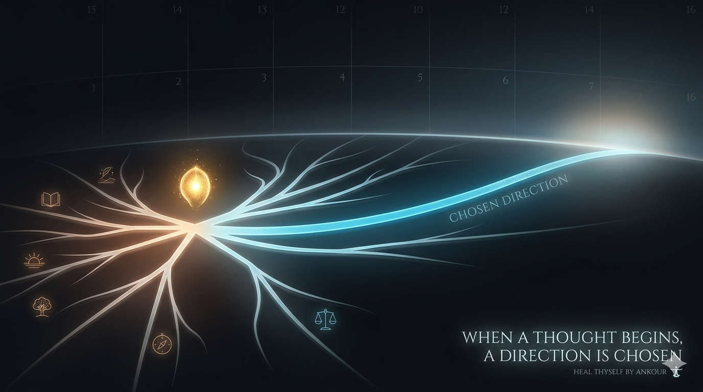 When a Thought Begins, a Direction Is Chosen