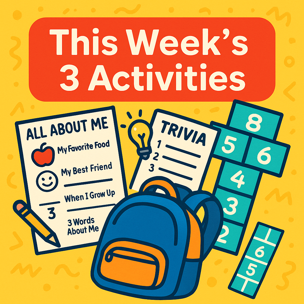 🎒 Back-to-School Fun: “All About Me,” Trivia, & Playground Games