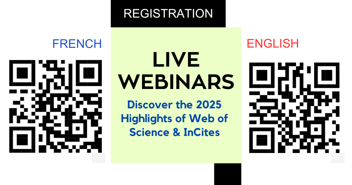 [Webinar with certificate] Discover the 2025 Highlights of Web of Science & InCites