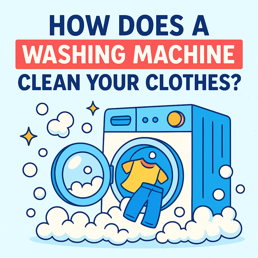 🌀 HOW DOES A WASHING MACHINE CLEAN YOUR CLOTHES?