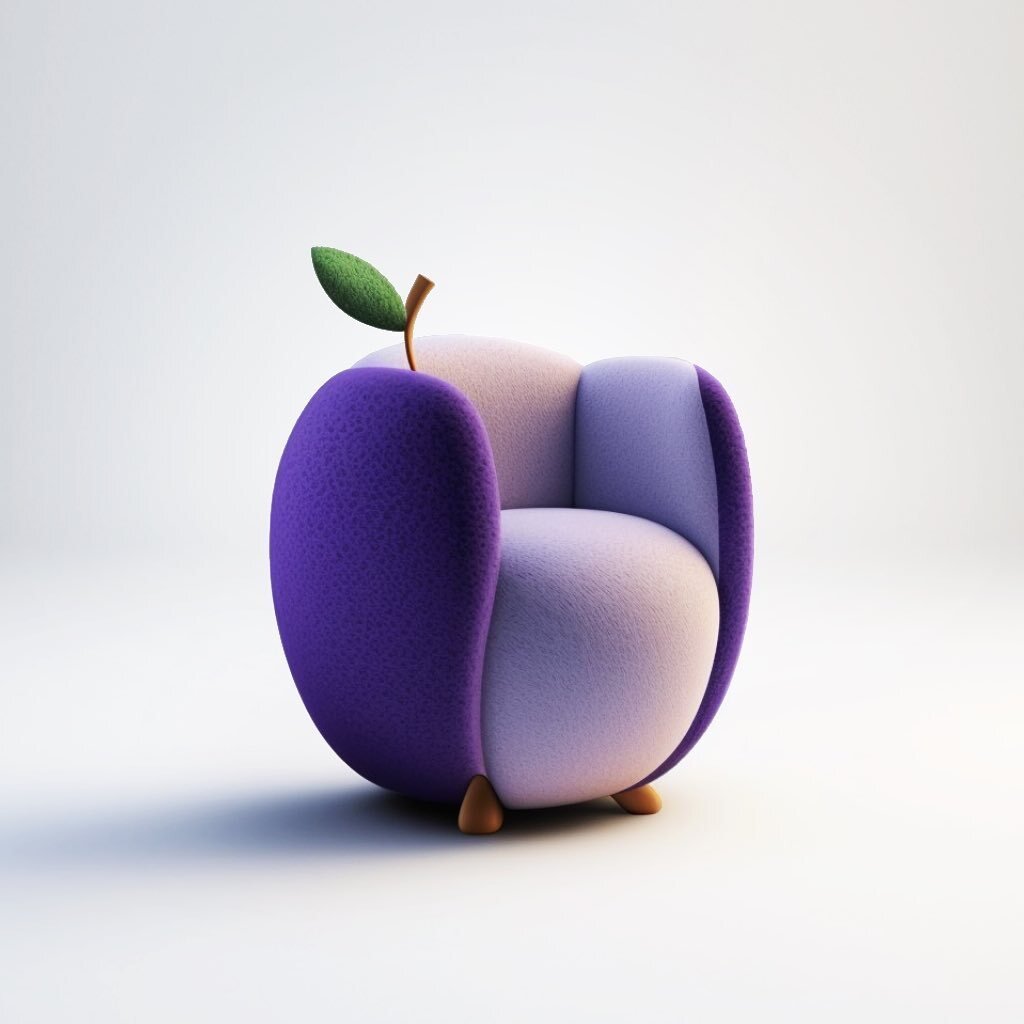 Visualizing Chairs Out of Fruit and Vegetables