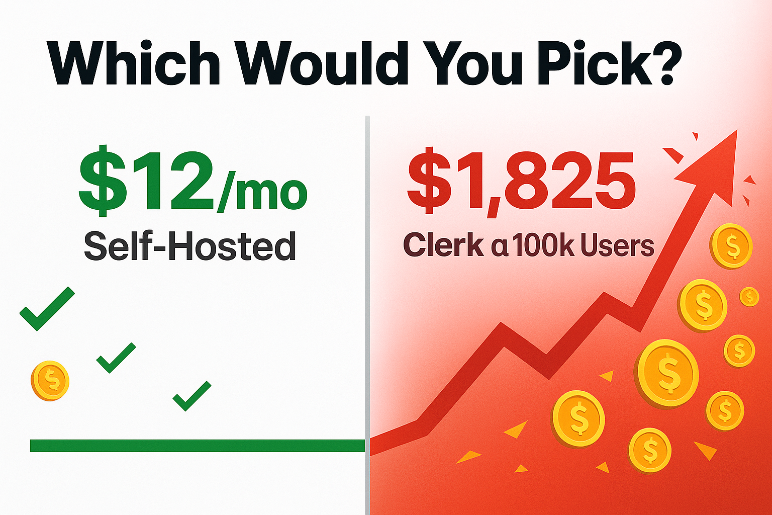 Build Your Own Auth, Use Better Auth, or Pay Clerk? The Real Pricing (2025)