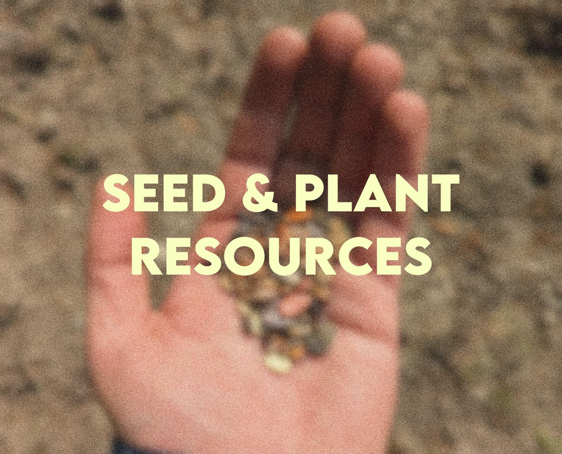 Seed & Plant Resources