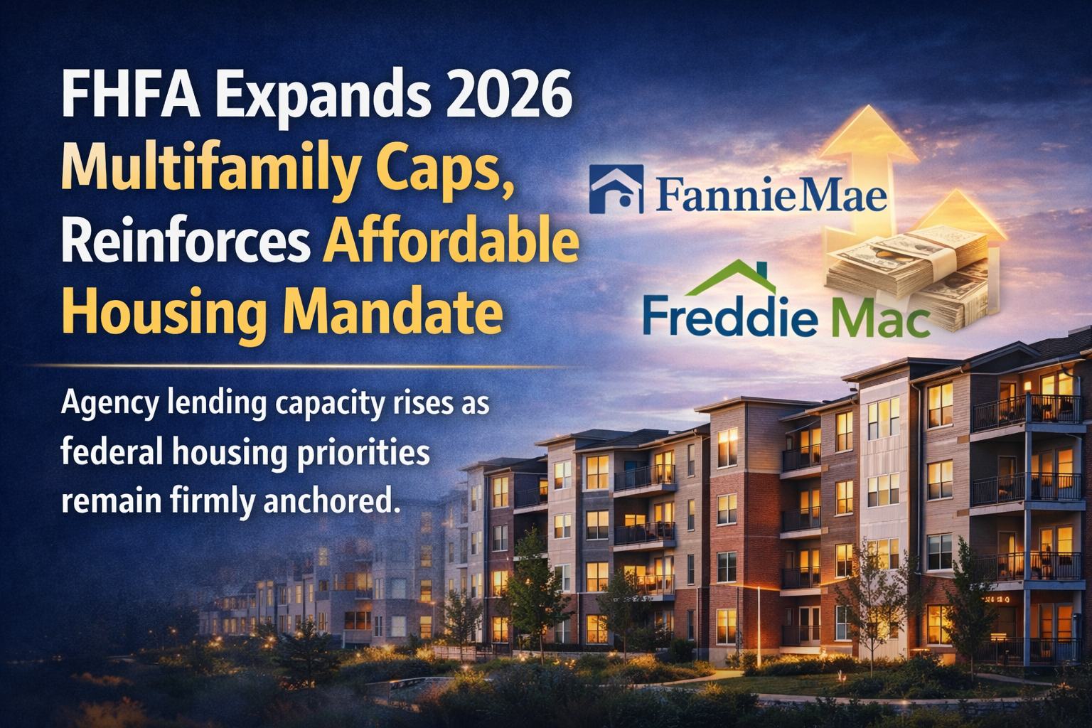 FHFA Expands 2026 Multifamily Caps, Reinforces Affordable Housing Mandate