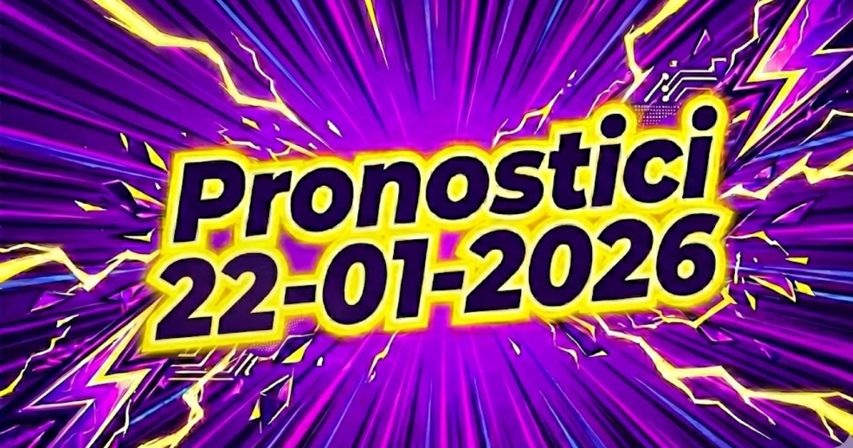 Pronostici calcio 22 GENNAIO