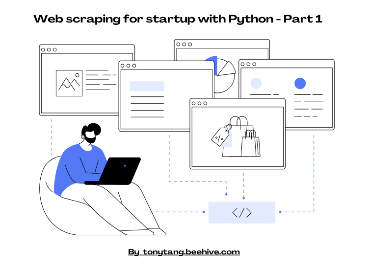 Web scraping for startup with Python - Part 1