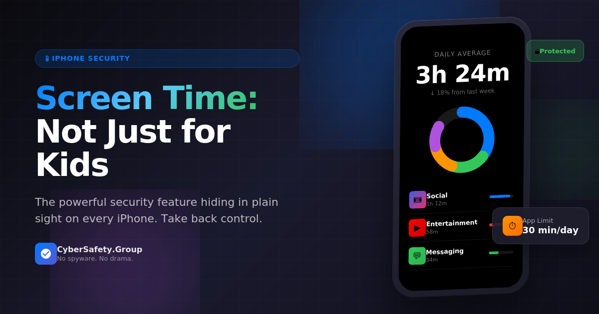 📱 Screen Time: The Safety Feature Hiding in Plain Sight