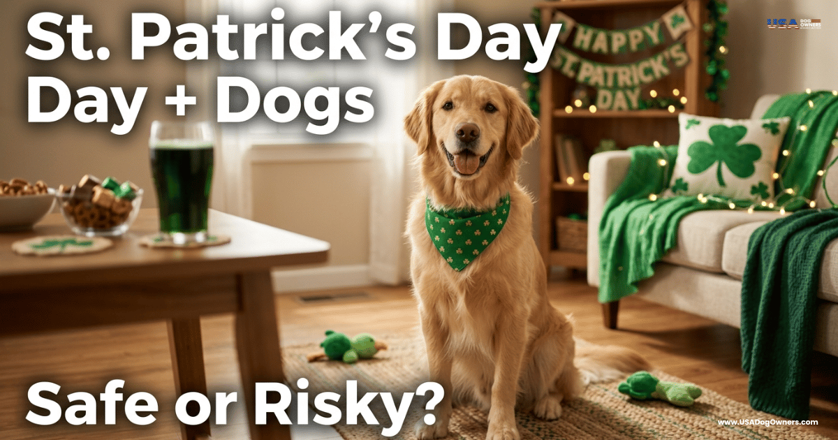 🍀 Your Dog + St. Patrick’s Day = Trouble?