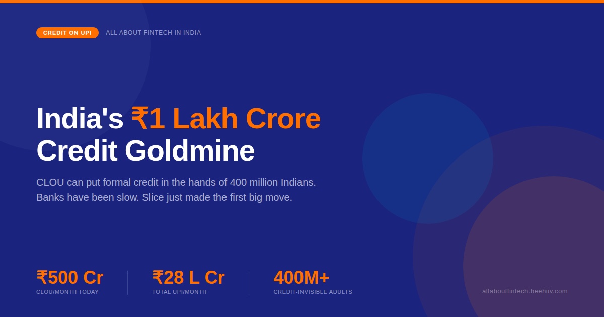 Credit Line On UPI can turn into India's Credit Goldmine, Slice has made the first move