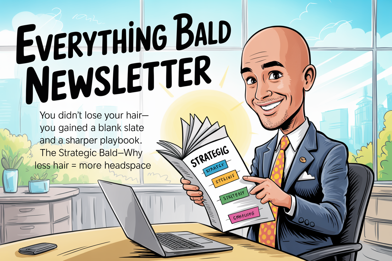 You didn’t lose your hair—you gained a blank slate and a sharper playbook.