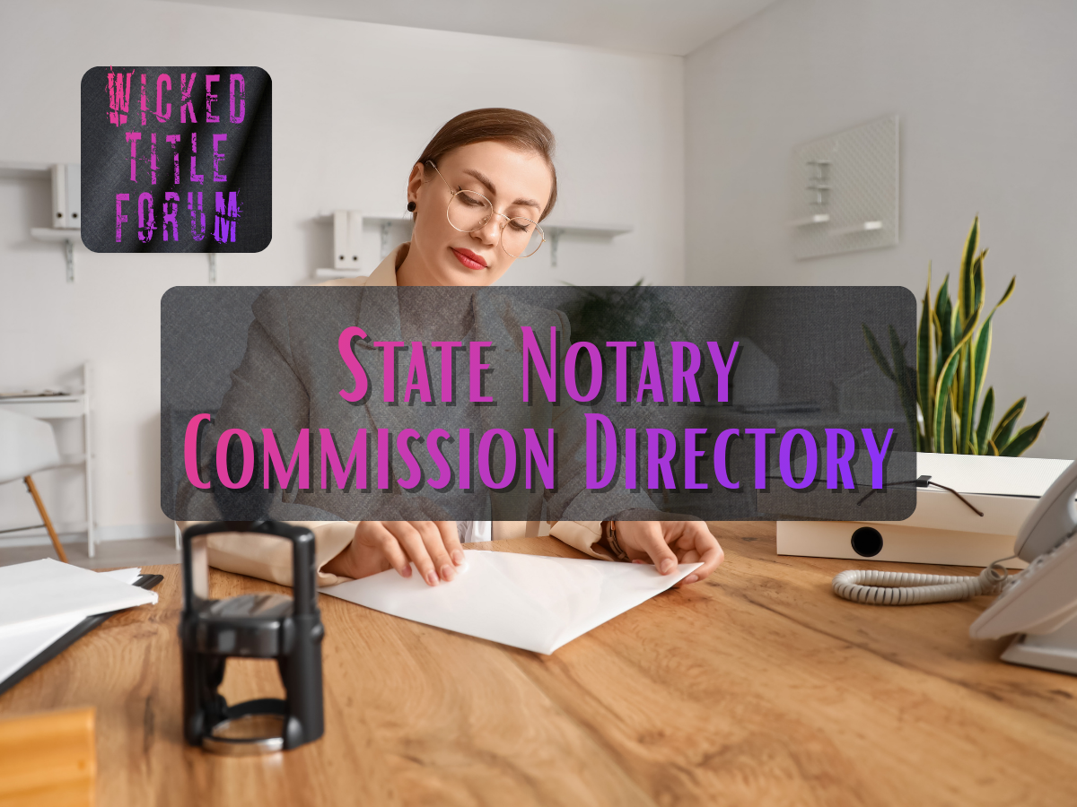 🐐 State-By-State Directory to Apply For or Renew Your Notary Commission