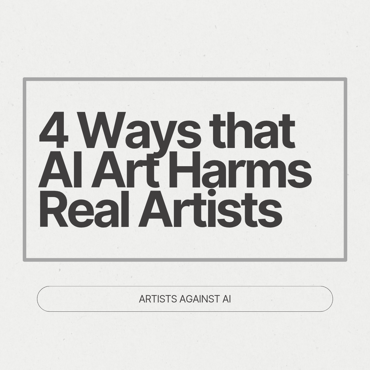 4 Ways that AI Art Harms Real Artists