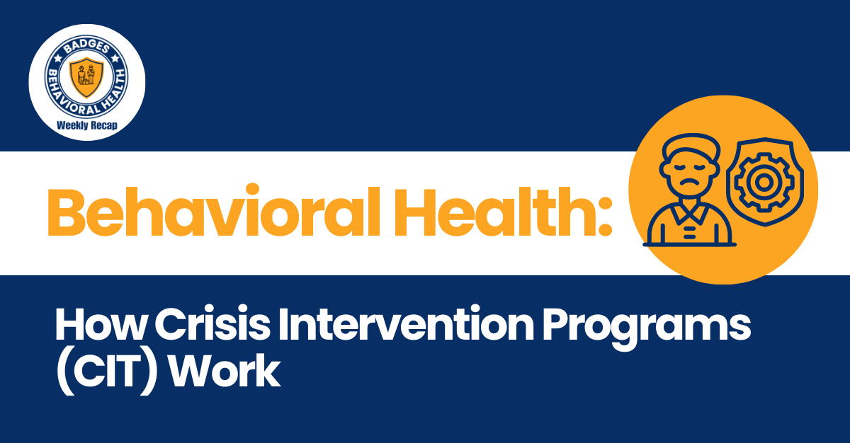 How Crisis Intervention Programs (CIT) Work