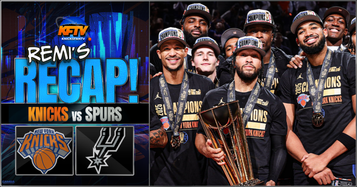 New York Knicks beat the San Antonio Spurs, win the NBA Cup 124-113: Built for big moments