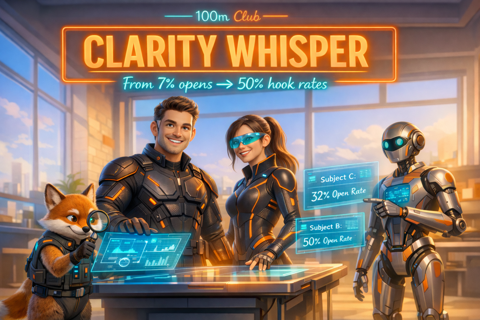 The clarity-whisper method: Generate email subject lines that hook readers 