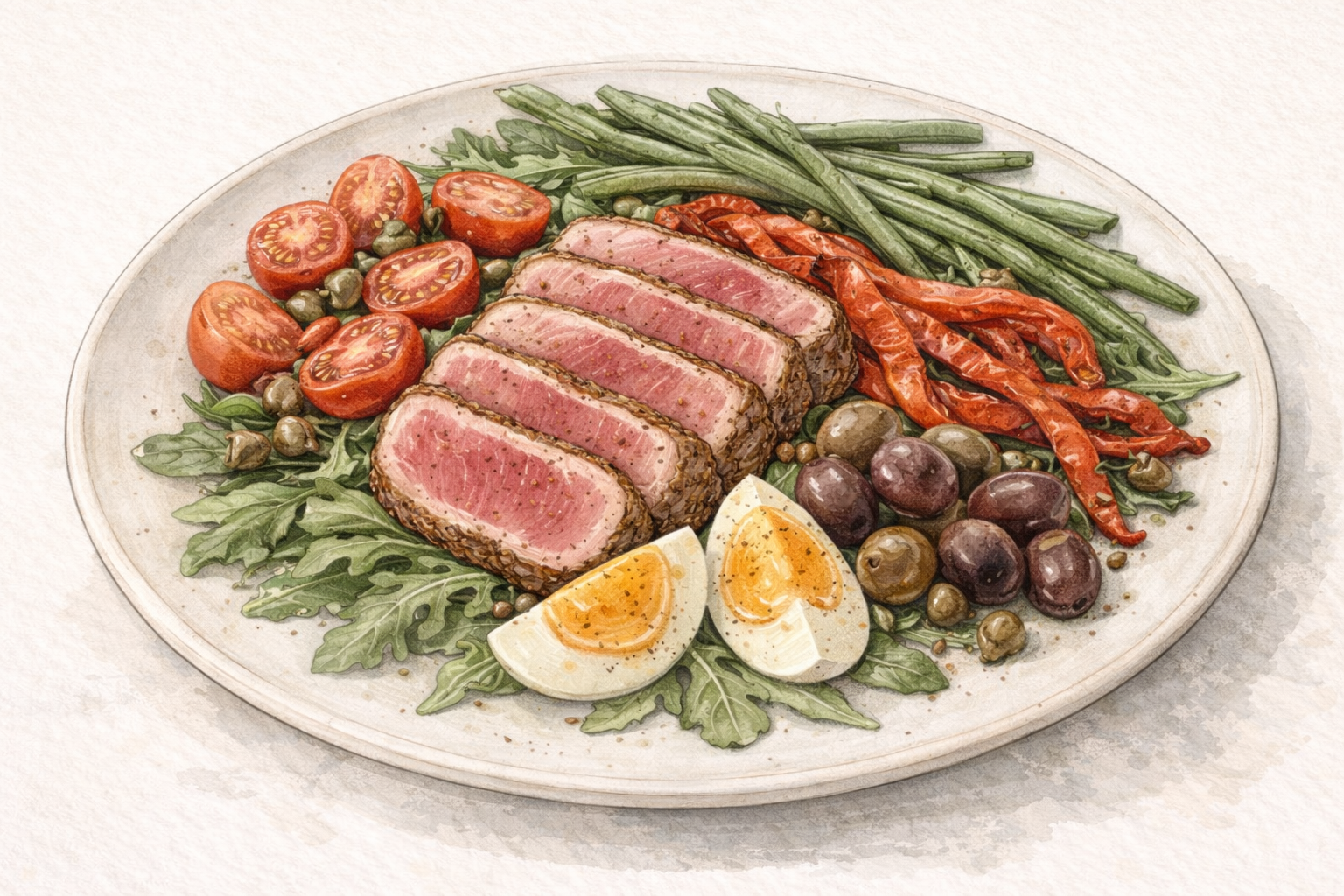 Spanish-Twist Tuna Niçoise Salad