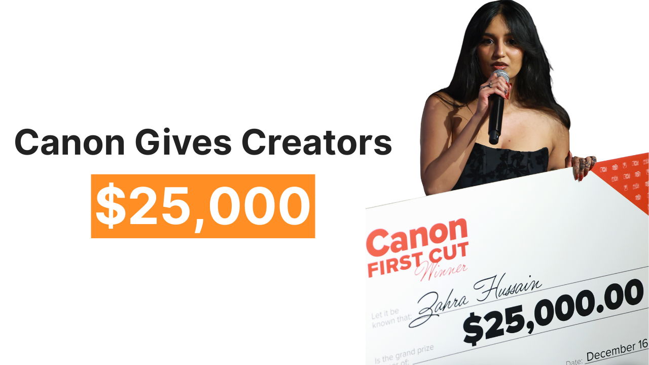 Canon Rewards $25,000 to Individual Creators