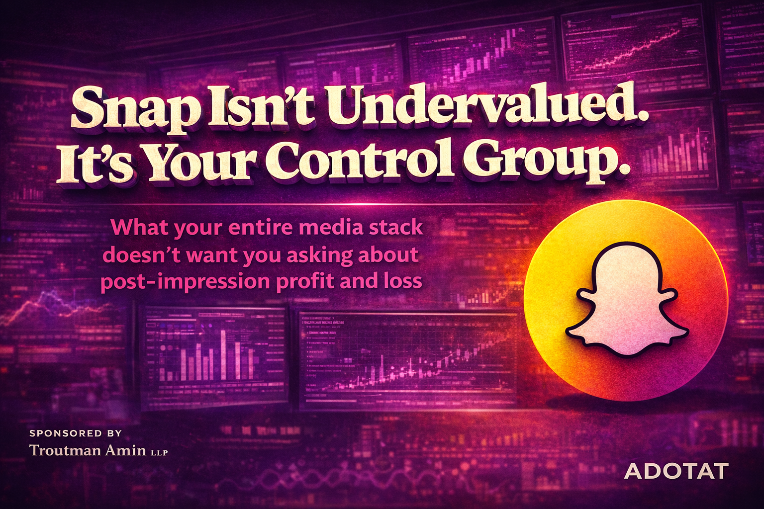 Revaled: Snap Isn't Undervalued. It's Your Control Group.