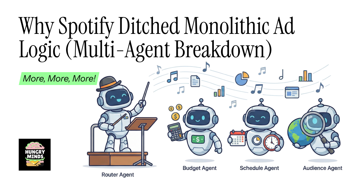🍔🧠 Why Spotify Ditched Monolithic Ad Logic (Multi-Agent Breakdown)