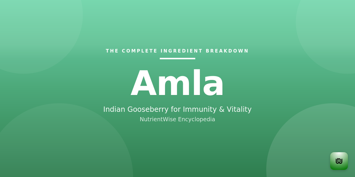 The Complete Ingredient Breakdown: Amla