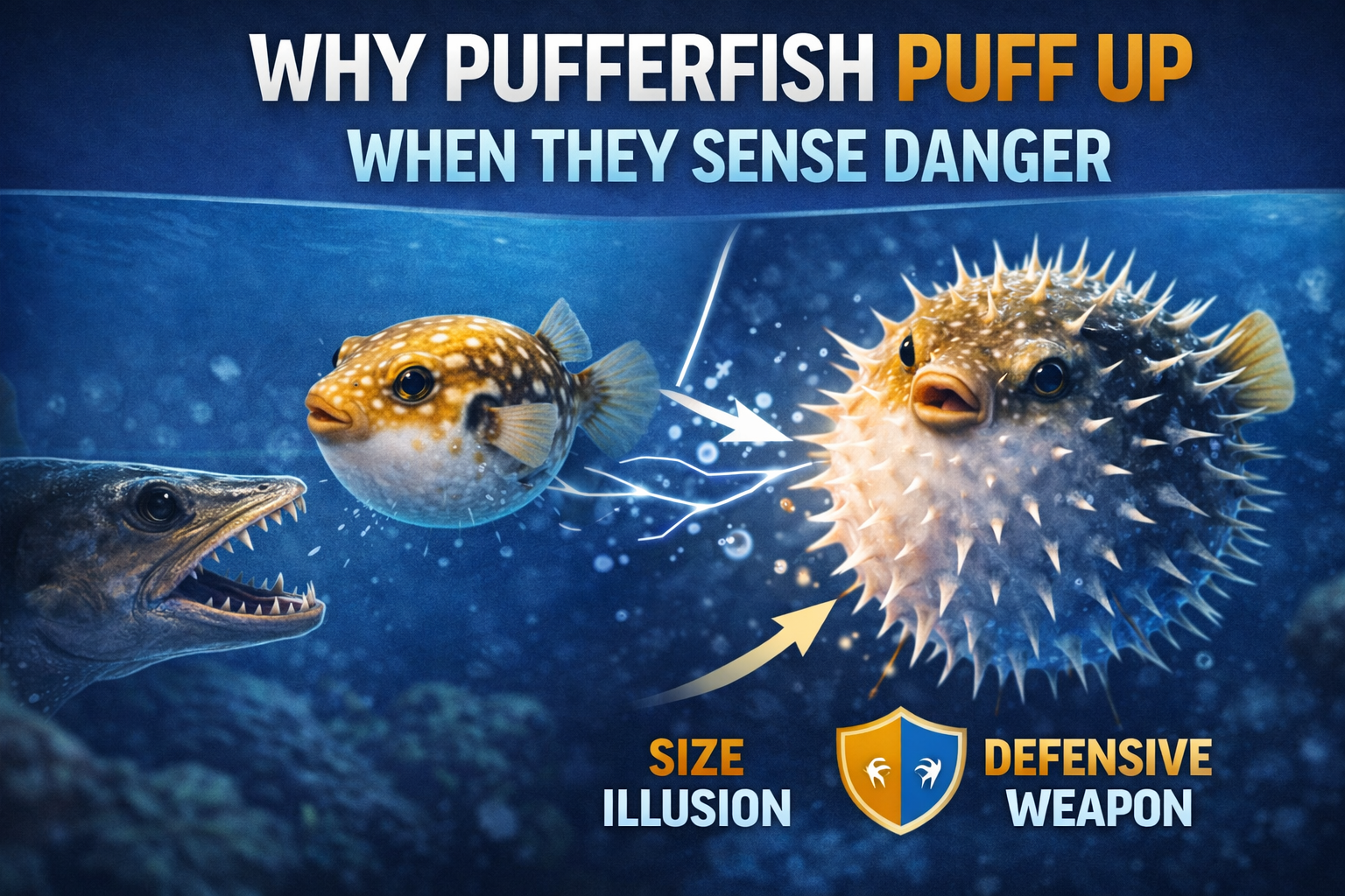 Why Pufferfish Puff Up When They Sense Danger? 