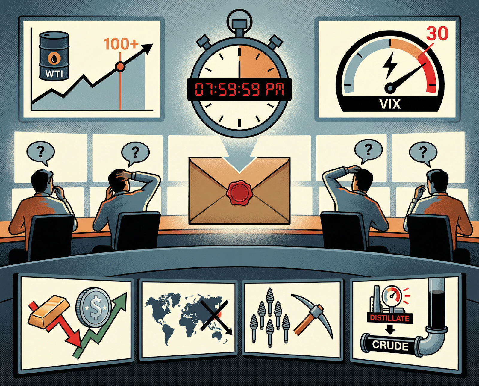 Trump Pauses the Clock | Brent Below $100 | Futures Surge | Five Days to Price