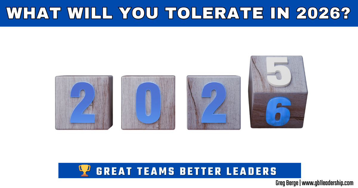 🏆 What Will You Tolerate in 2026?