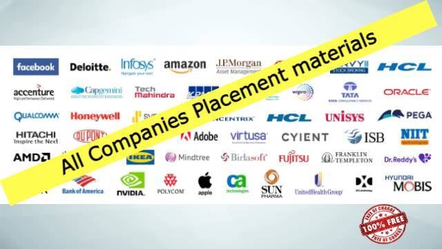 All Companies Placement materials