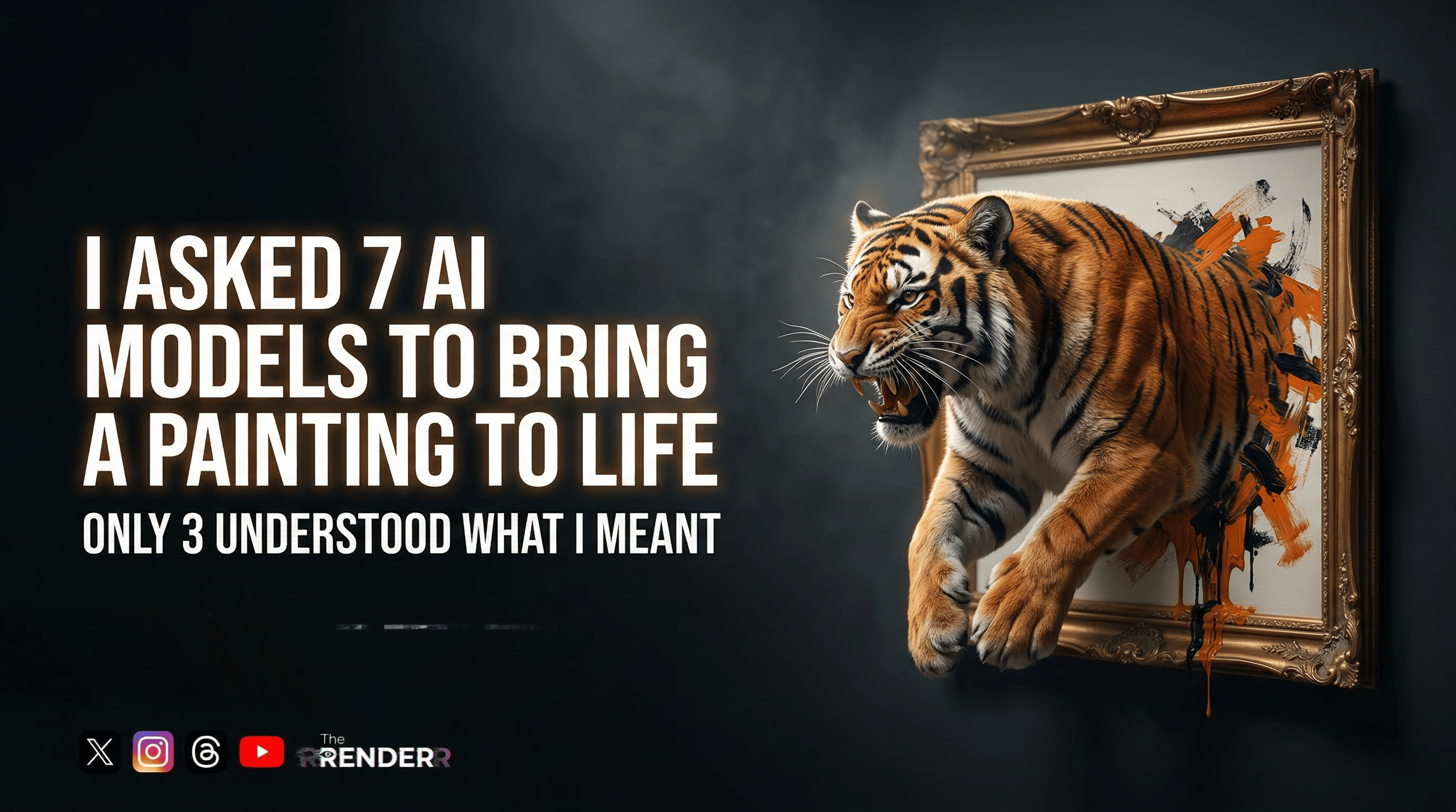 I Asked 7 AI Models to Bring a Painting to Life. Only 3 Understood What I Meant.