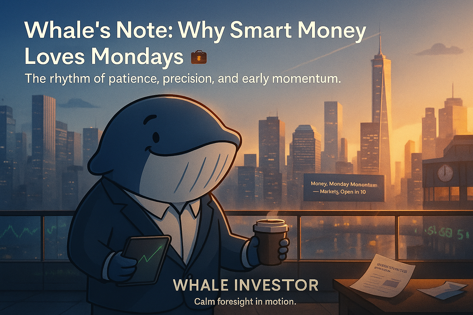 🐋 Whale’s Note: Why Smart Money Loves Mondays