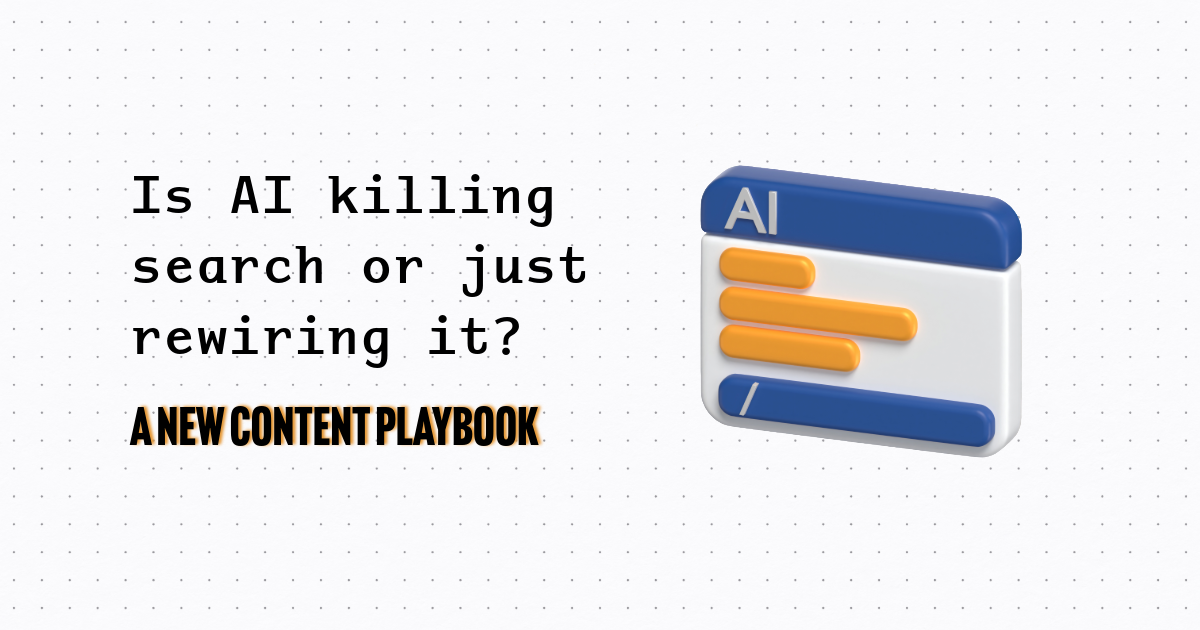 Is AI Killing Search — or Just Rewiring It?