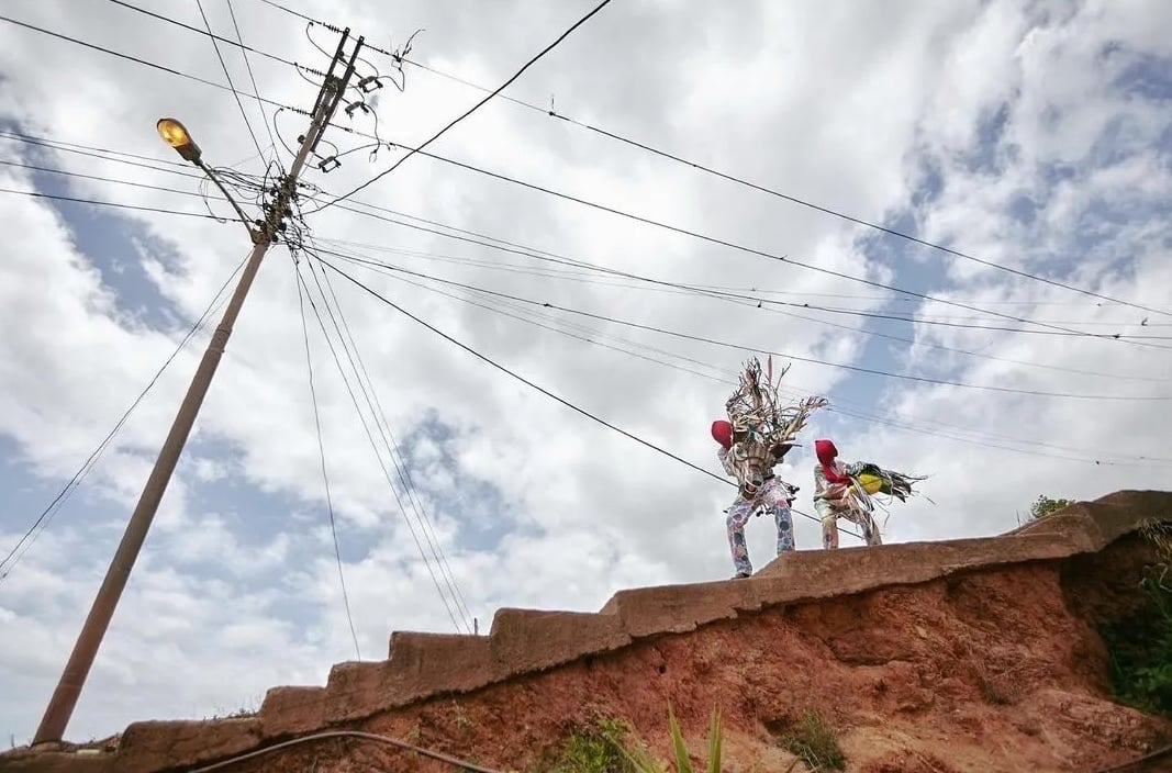 people in forkloric devil costumes Venezuela