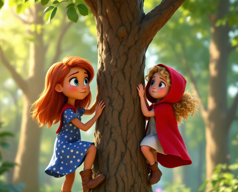 Today’s Story: Laura’s Secret Path with Little Red Riding Hood! 🌲