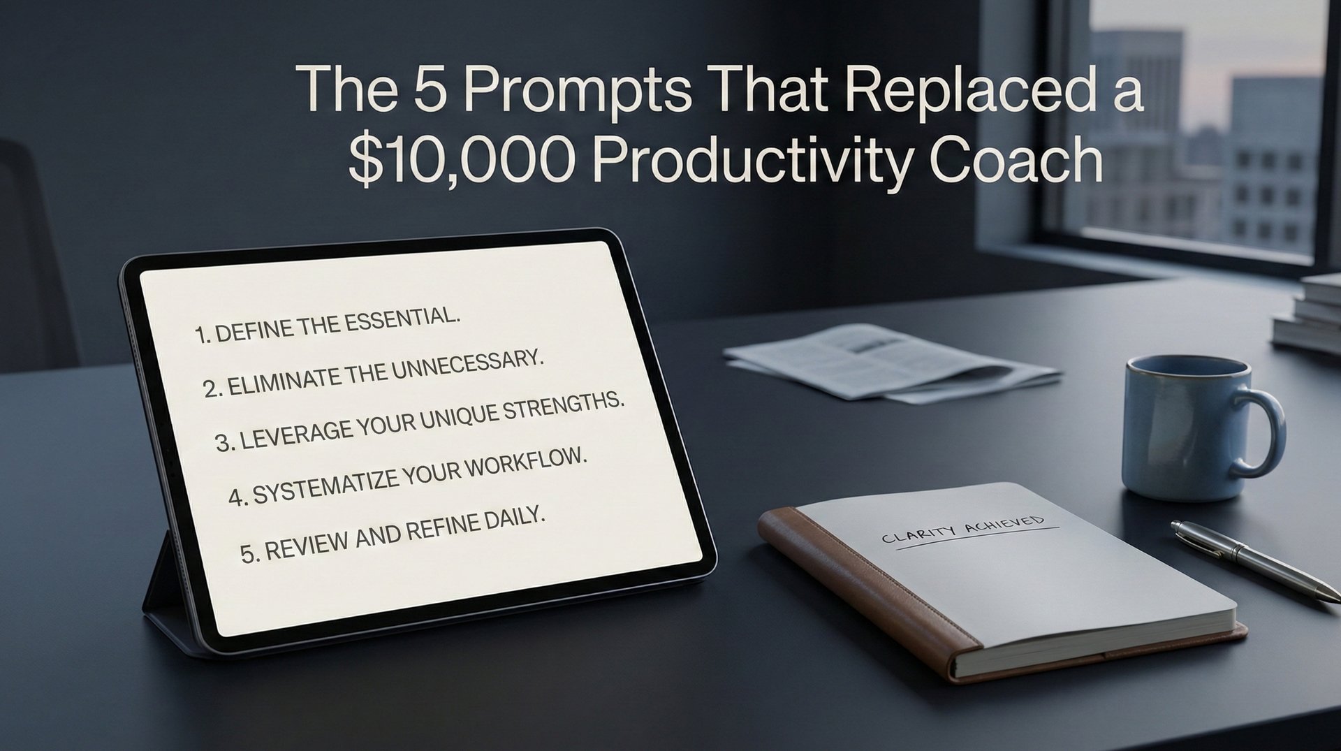 The 5 Prompts That Replaced My $10,000 Productivity Coach