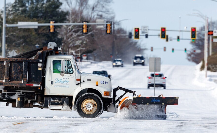 Winter storm exits Oklahoma, dangerous cold temperatures remain