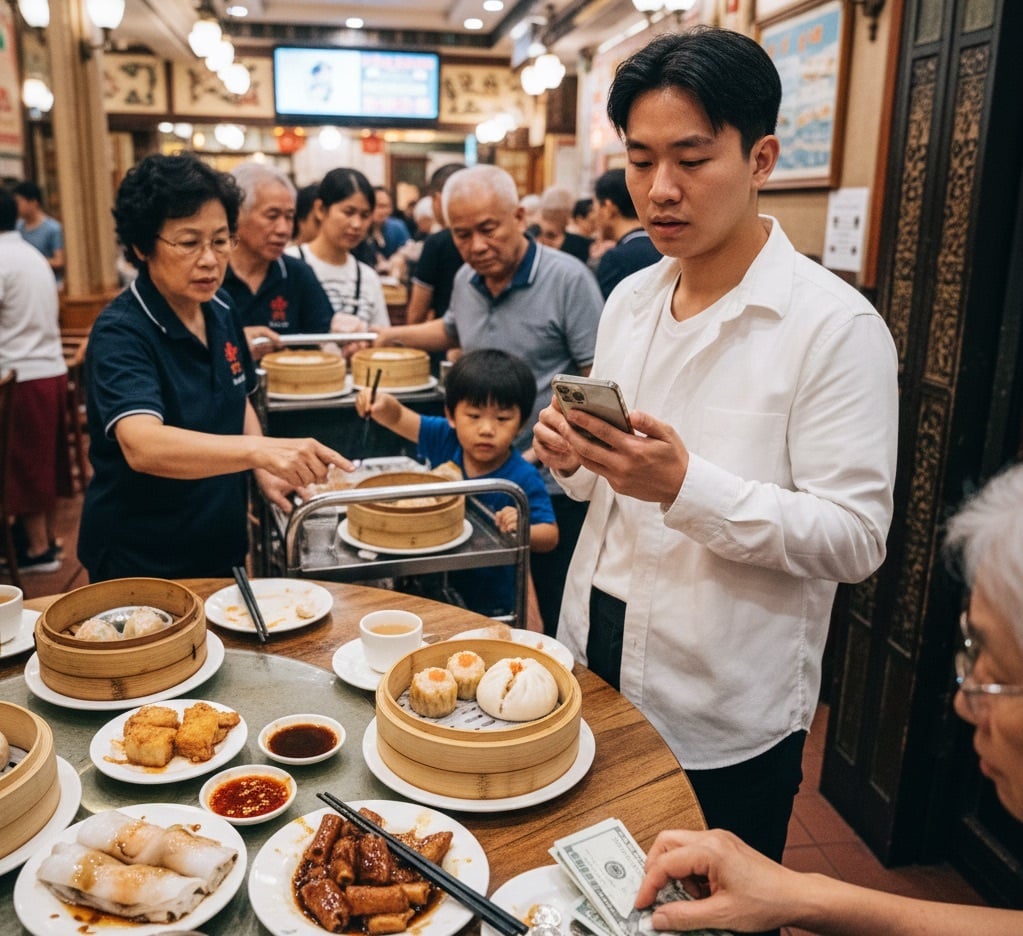 DOES ANYONE ELSE ALSO FEEL LIKE A DIM WIT ORDERING DIM SUM OR IS IT JUST US?
