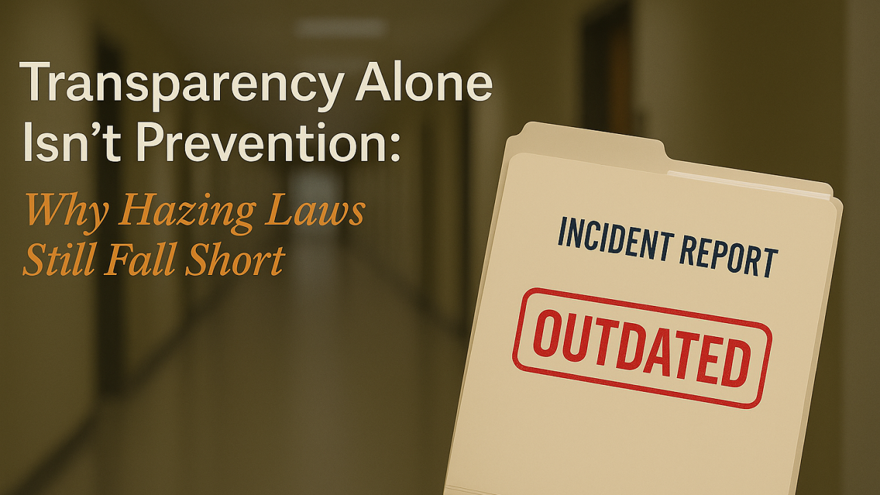 Transparency Alone Isn’t Prevention: Why State Hazing Laws Still Fall Short