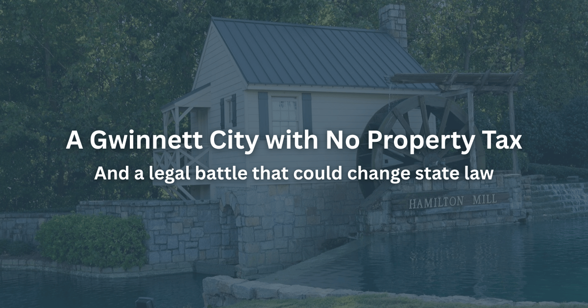 A Gwinnett City with No Property Tax